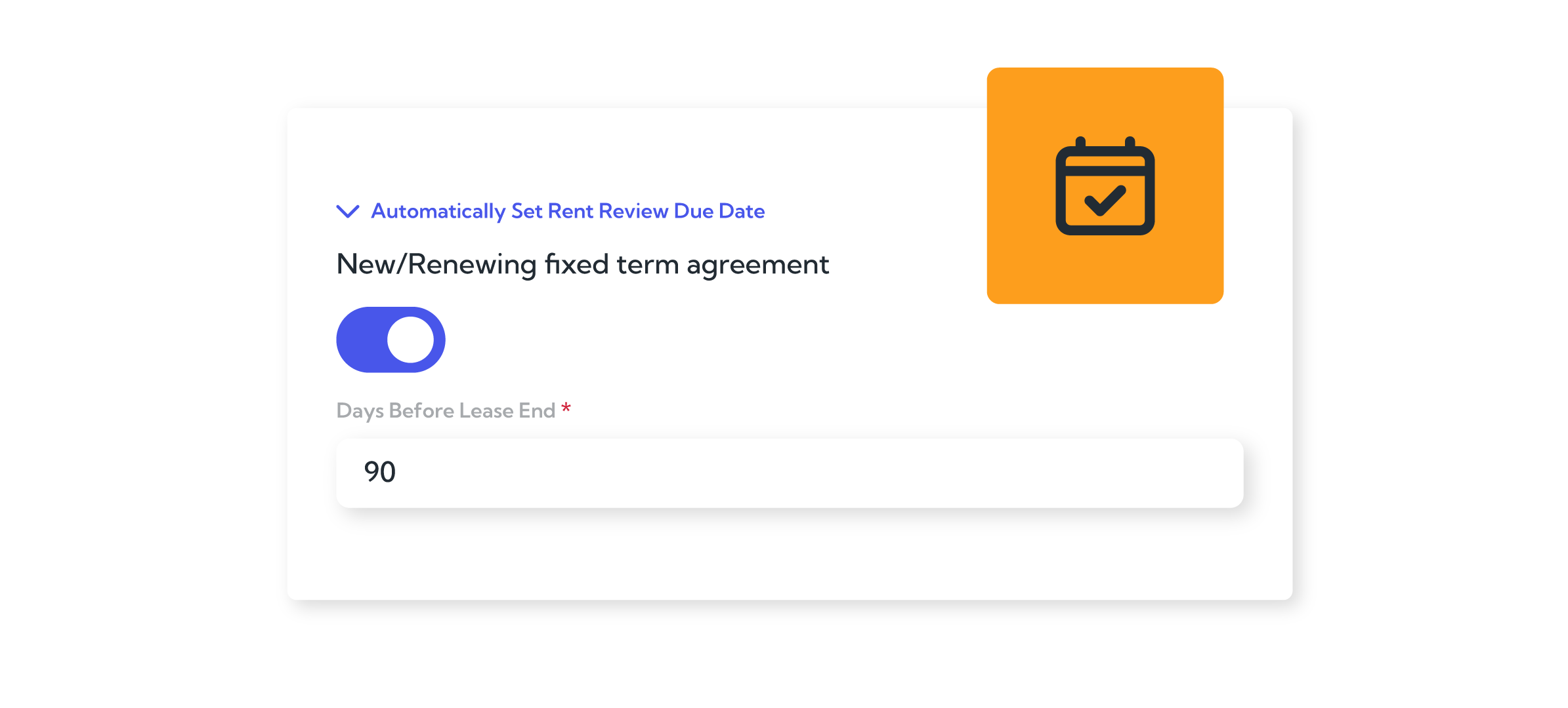 Auto Rent Review Due Dates