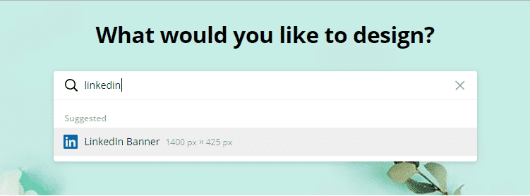 canva what would you like to design bar