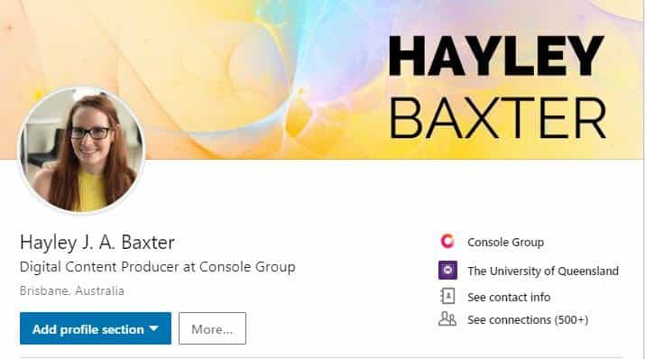 hayley linkedin banner fixed