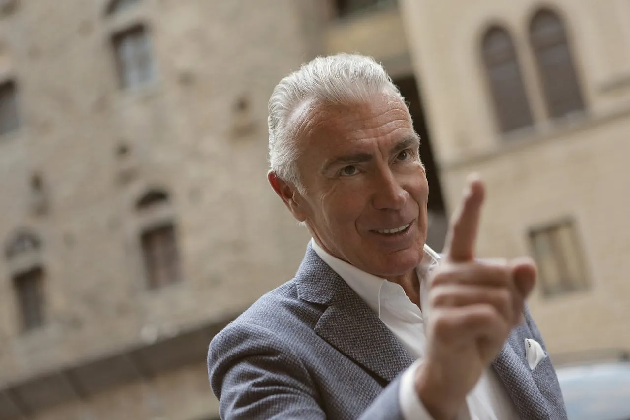 elegant man wearing a suit