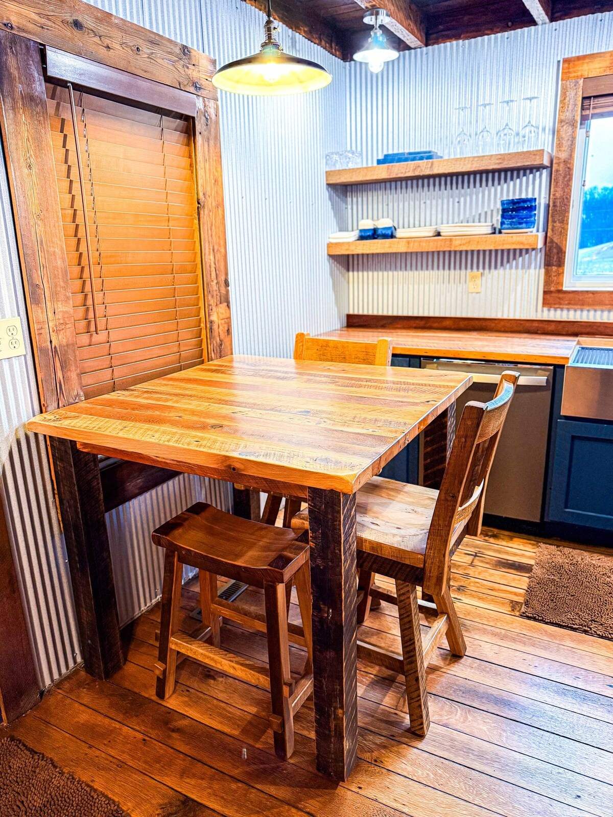 Dining table by the window