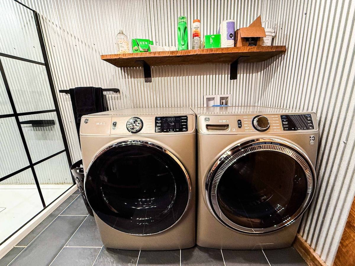 Washer and dryer with laundry soap included