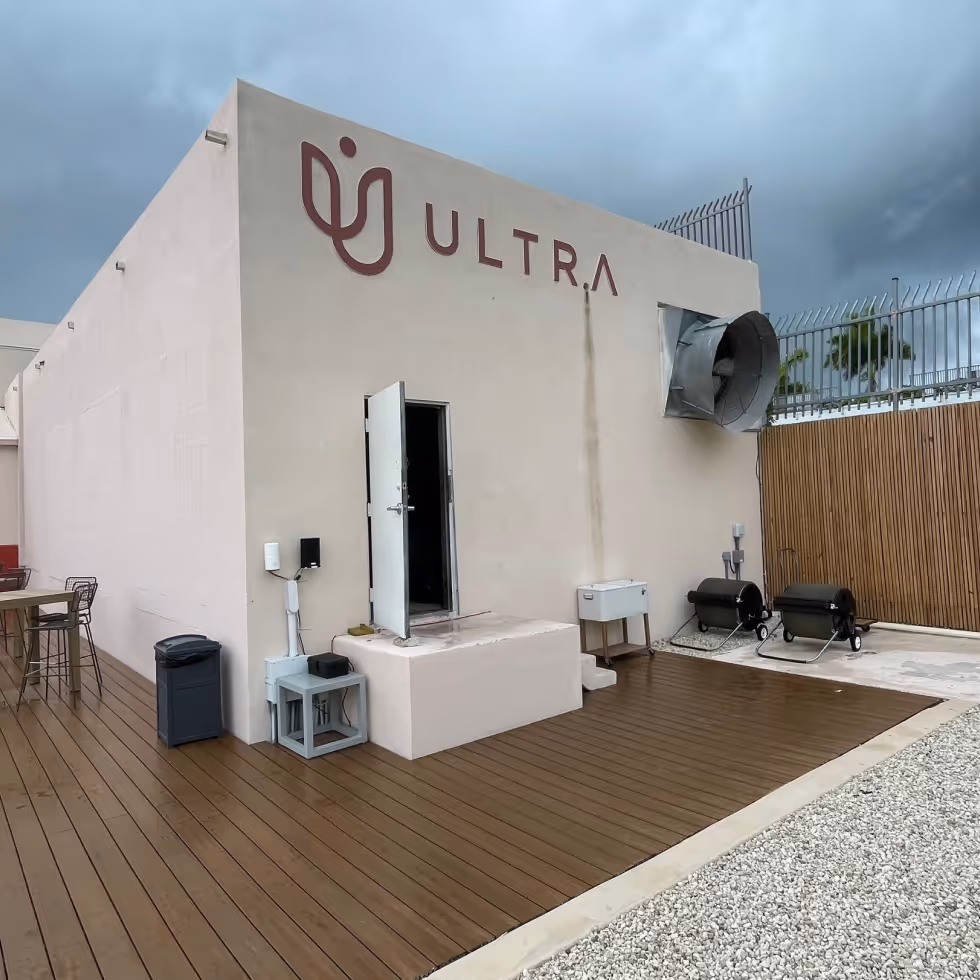 new roof with patio on ultra restaurant in florida