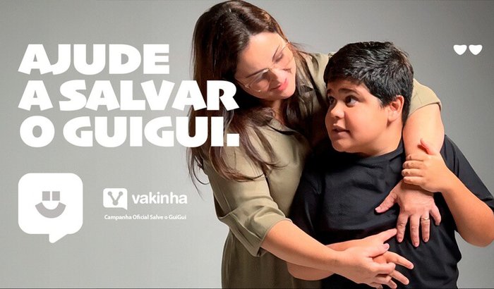 Guigui luta contra a Distrofia Muscular de Duchenne e precisa de ajuda para tratamento de R$ 15 milhões