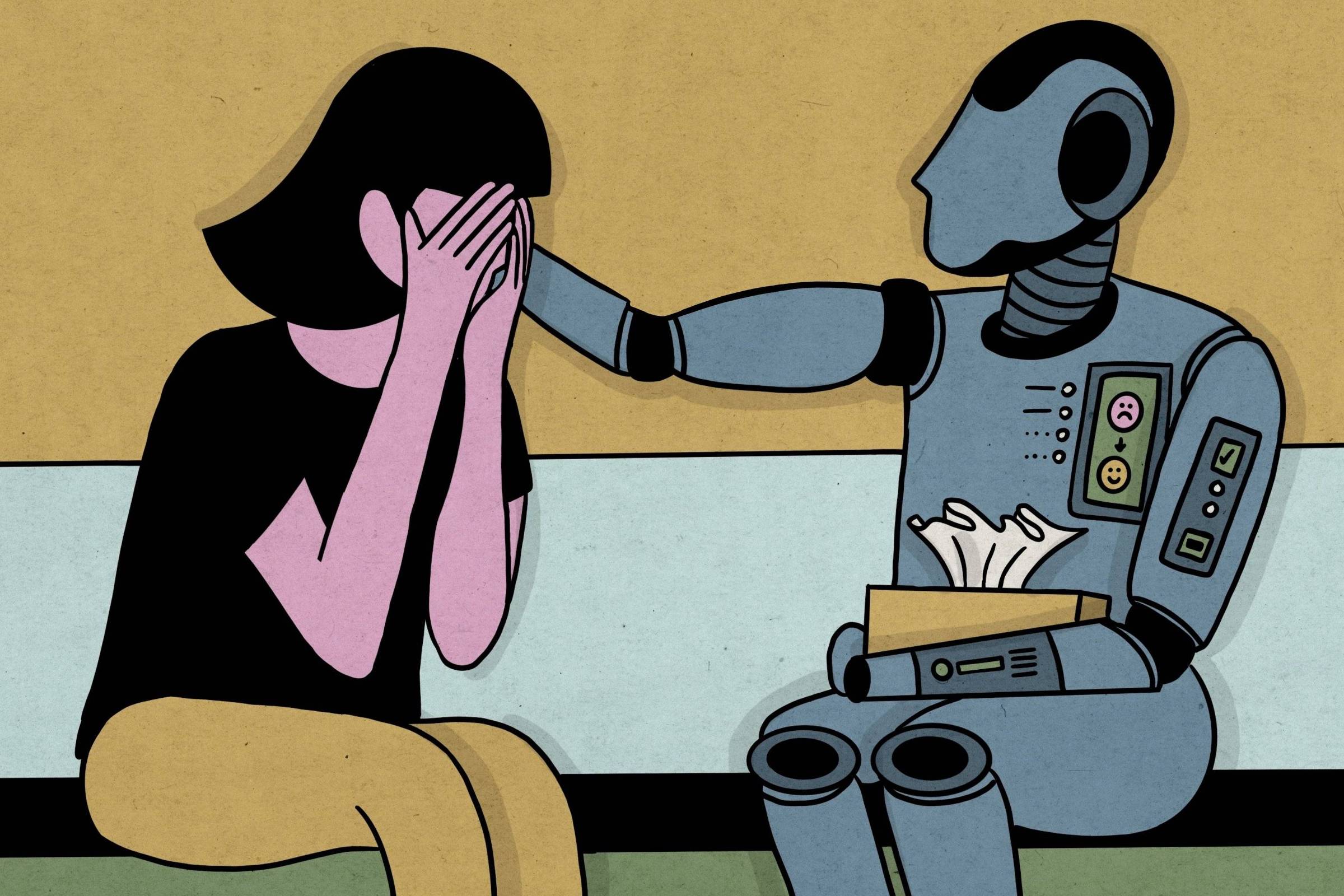 Inteligência artificial se torna aliada em saúde mental, mas desafios éticos e de privacidade persistem