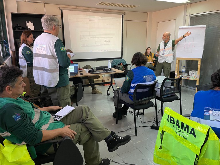 Ibama promove treinamento prático em Sistema de Comando de Incidentes para fortalecer resposta a emergências ambientais