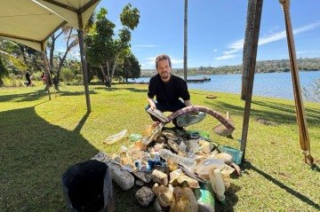 Mutirão de limpeza no Lago Paranoá mobiliza moradores e ativistas em defesa do meio ambiente