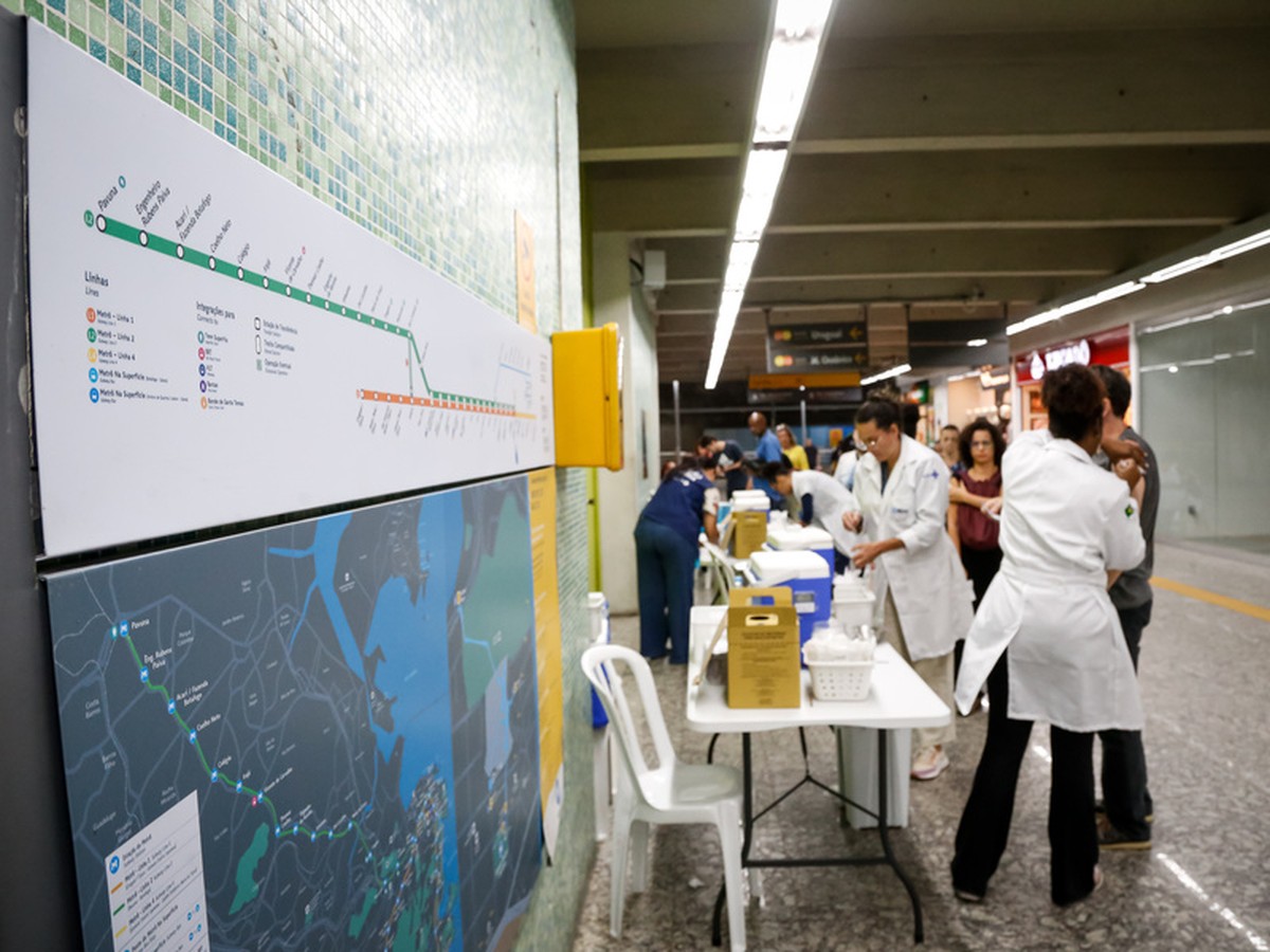 MetrôRio promove vacinação gratuita contra influenza e sarampo em cinco estações nesta semana