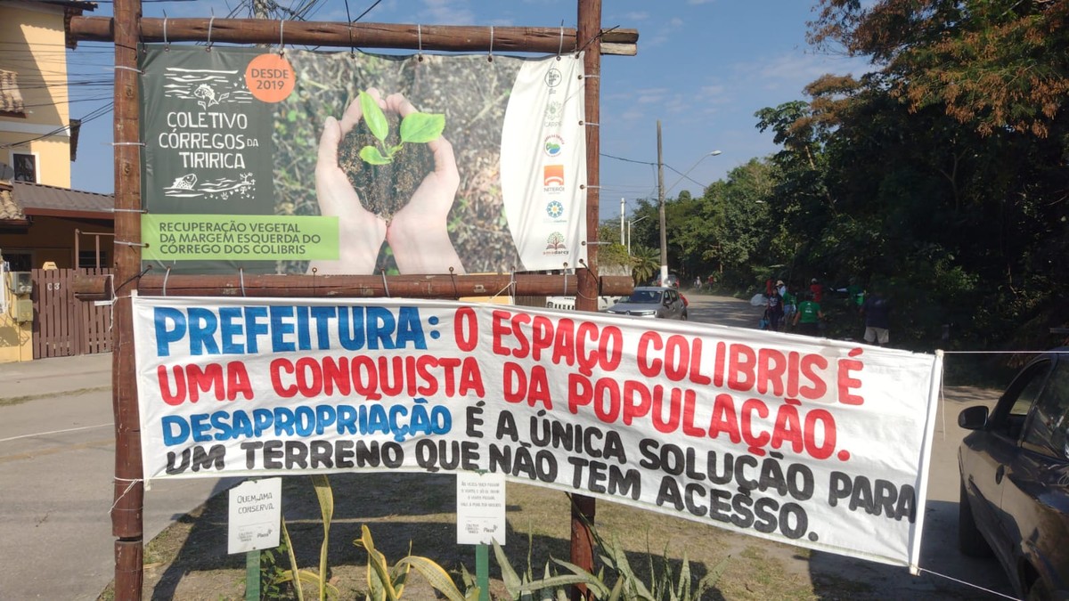Moradores e ambientalistas se mobilizam contra urbanização que ameaça recuperação do Córrego dos Colibris