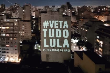 Movimento em São Paulo clama por veto ao Projeto de Lei que ameaça a política ambiental brasileira