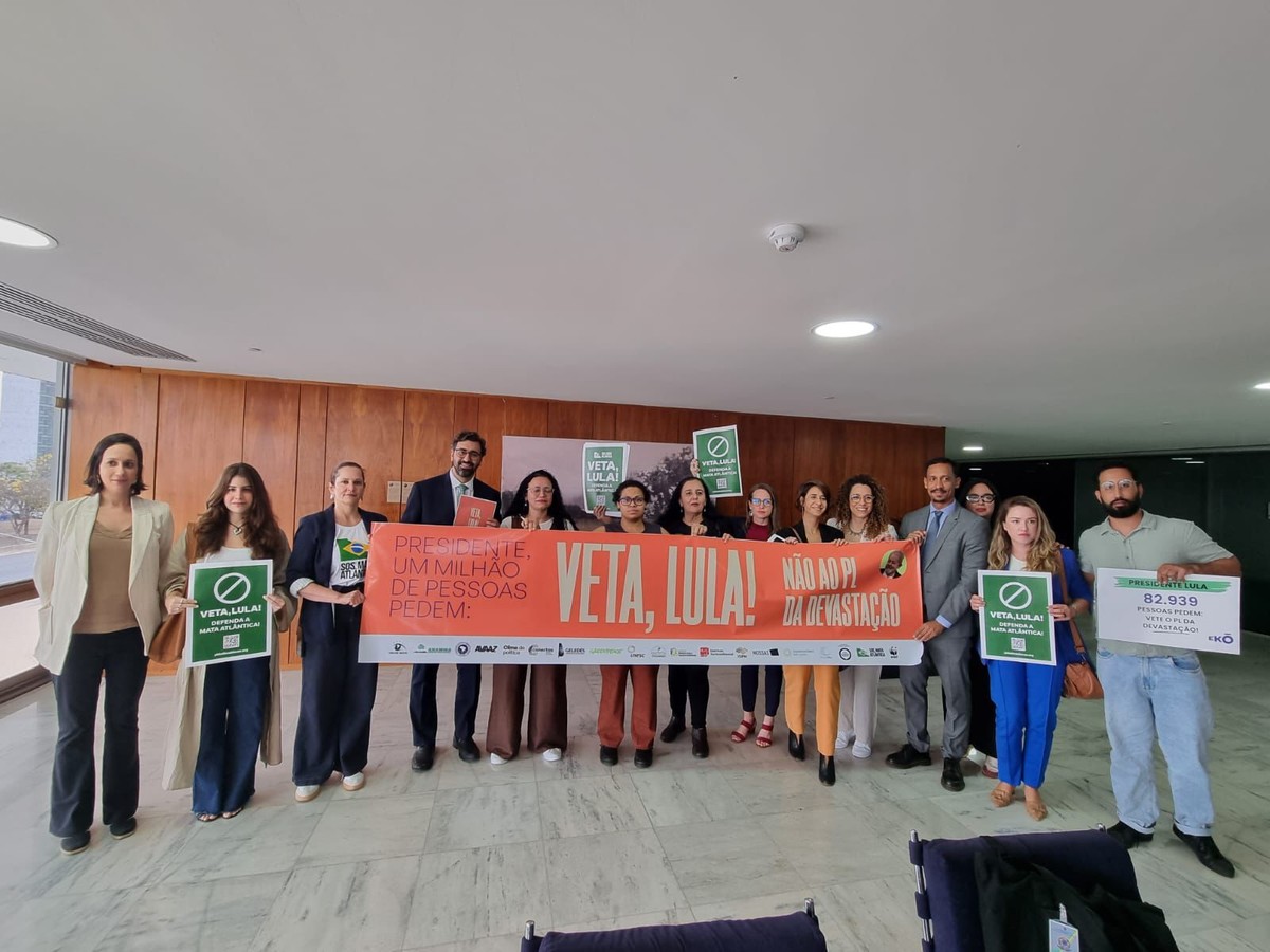 Movimento social entrega 1 milhão de assinaturas ao governo pedindo veto ao “PL da Devastação”