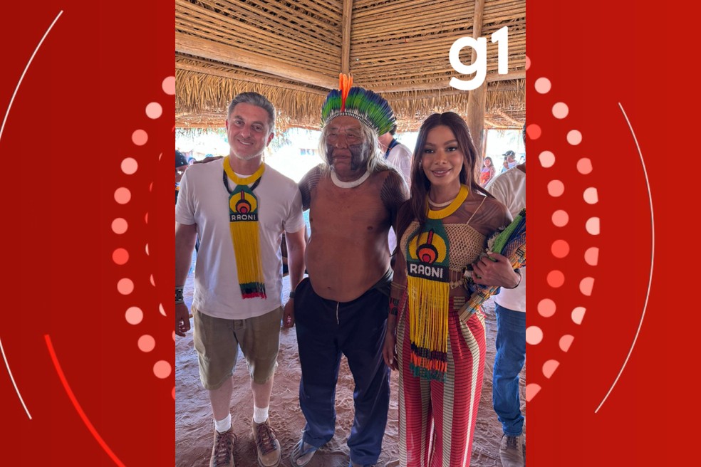 Anitta e Luciano Huck celebram a cultura indígena no Kuarup e visitam o cacique Raoni no Xingu