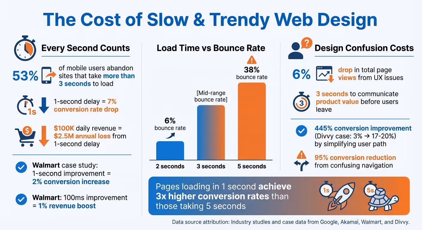 How Page Speed and Design Trends Impact Website Conversion Rates