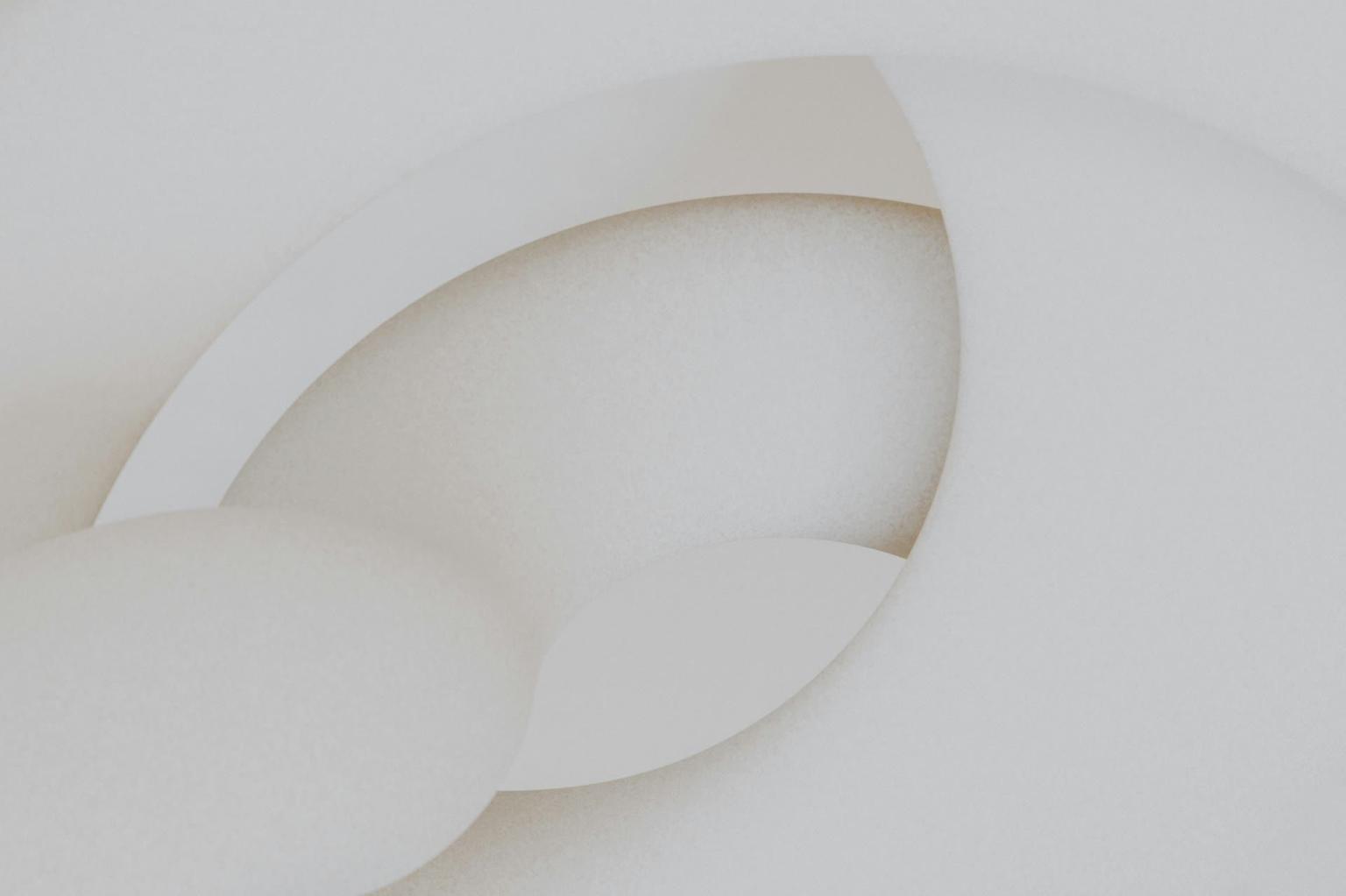 Abstract white and gray image, natural earth tones and shapes