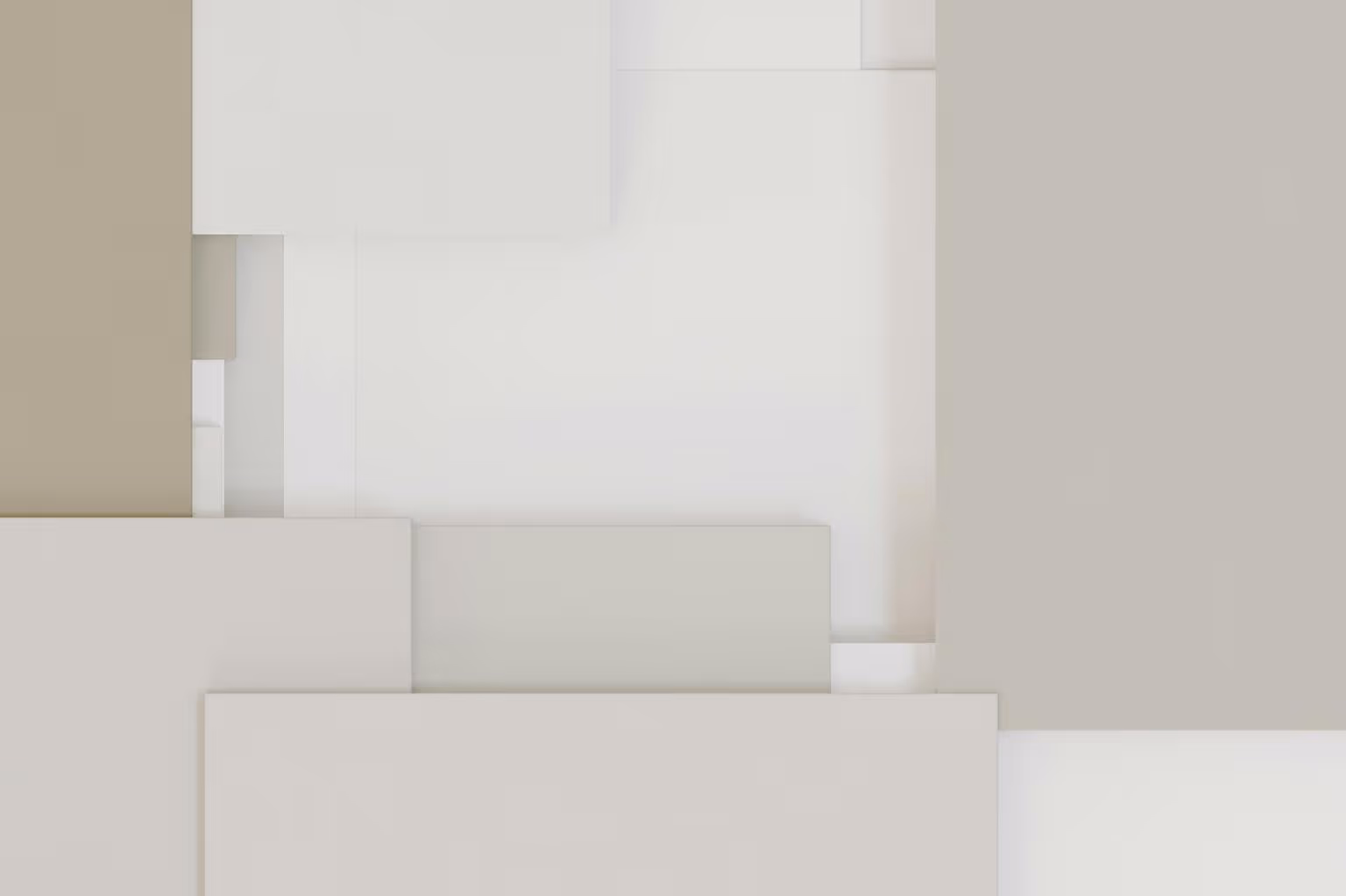 Abstract white and gray image, natural earth tones and shapes