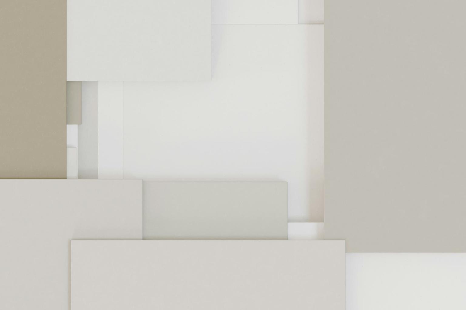 Abstract white and gray image, natural earth tones and shapes