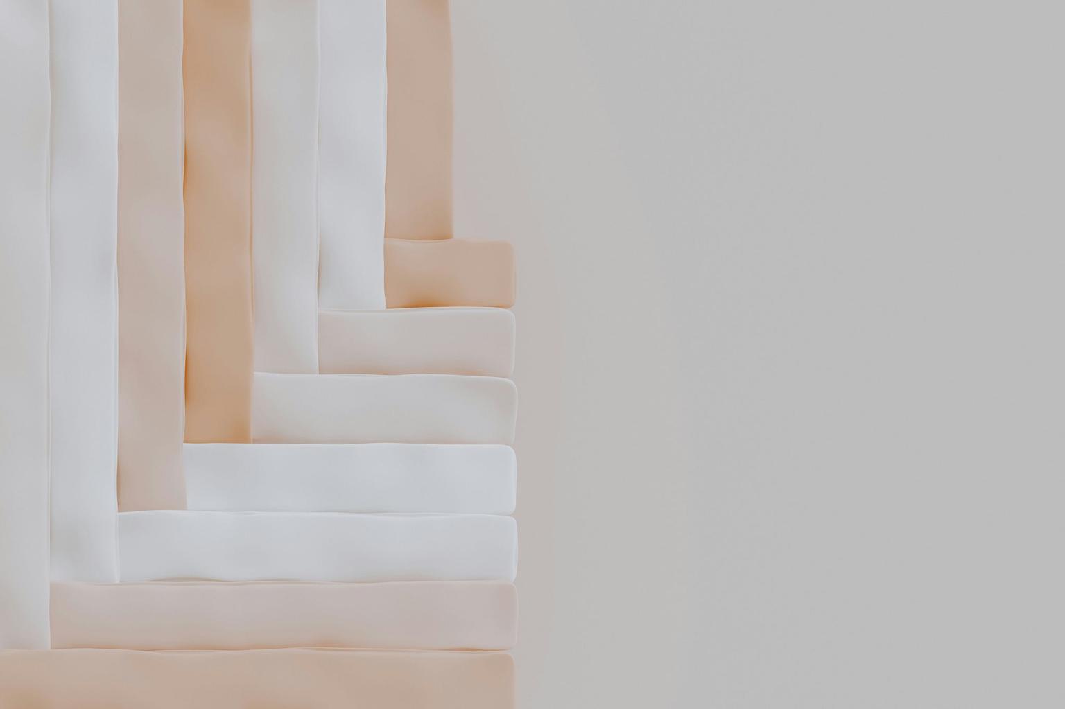 Abstract white and gray image, natural earth tones and shapes