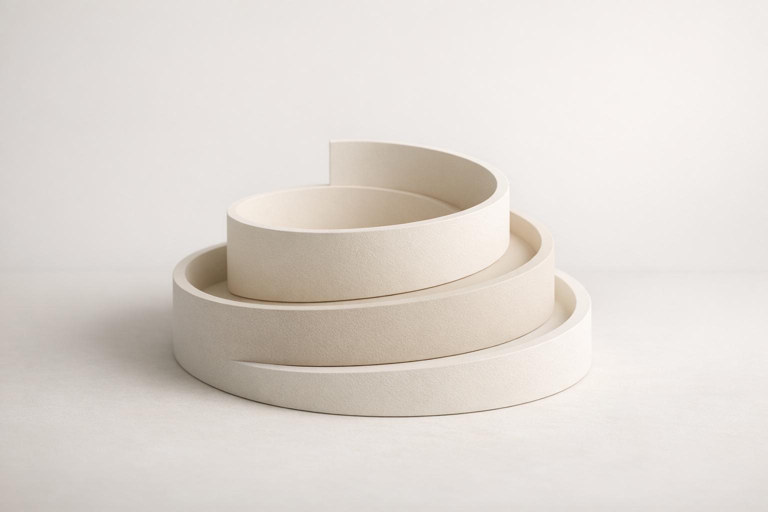 Abstract white and gray image, natural earth tones and shapes