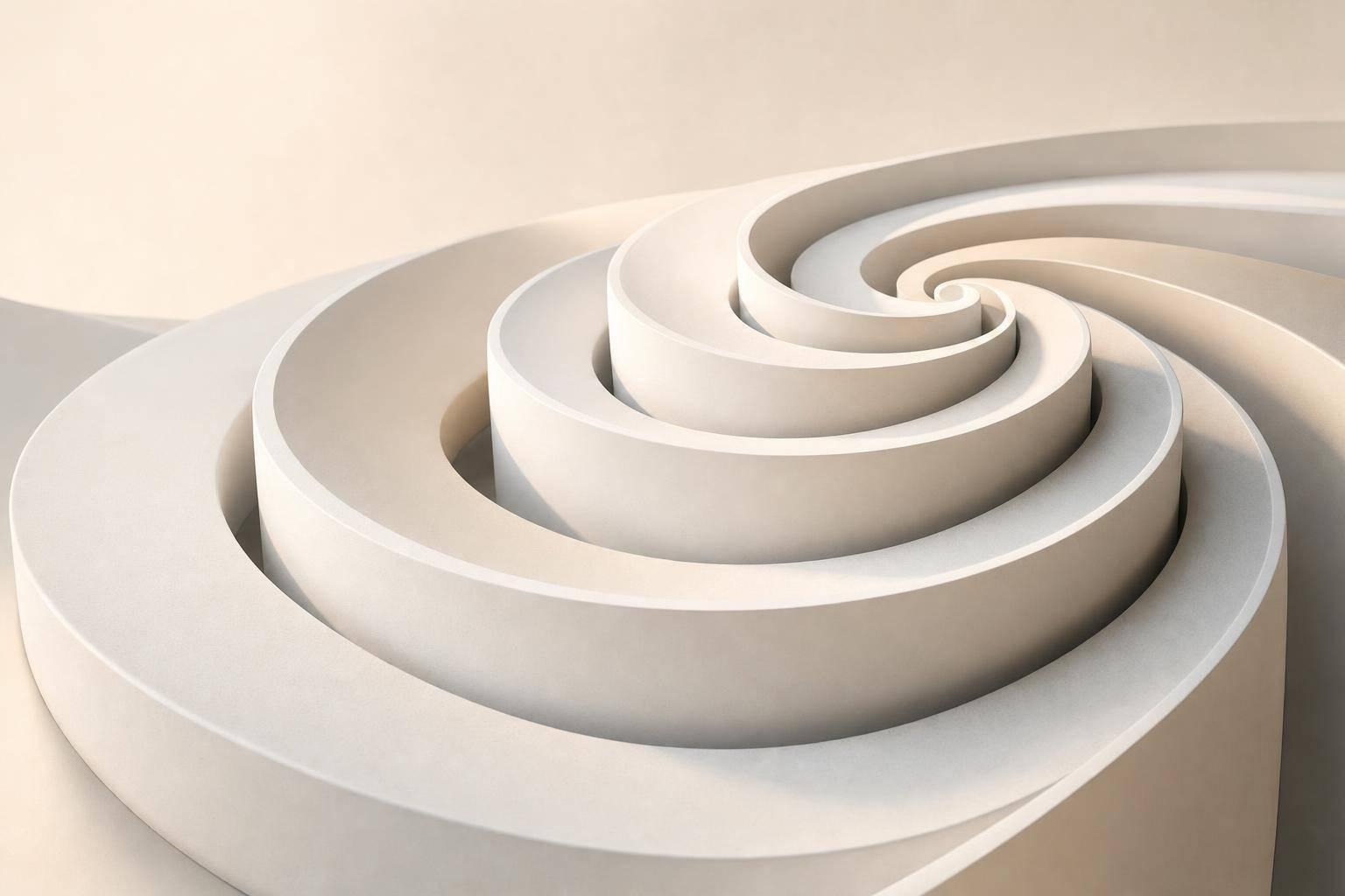 Abstract white and gray image, natural earth tones and shapes