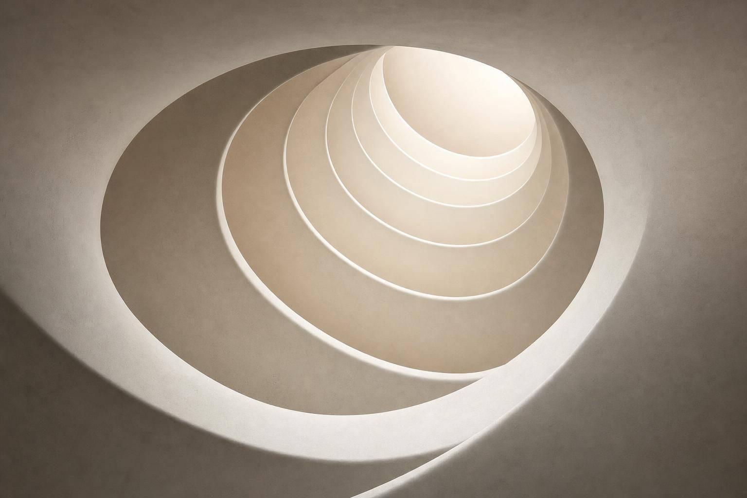 Abstract white and gray image, natural earth tones and shapes