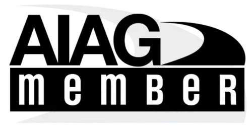 AAG home logo with stylized swoosh design.