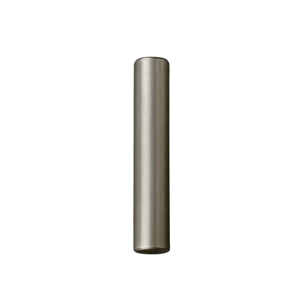 Smooth cylindrical metal rod with a clean metallic finish.