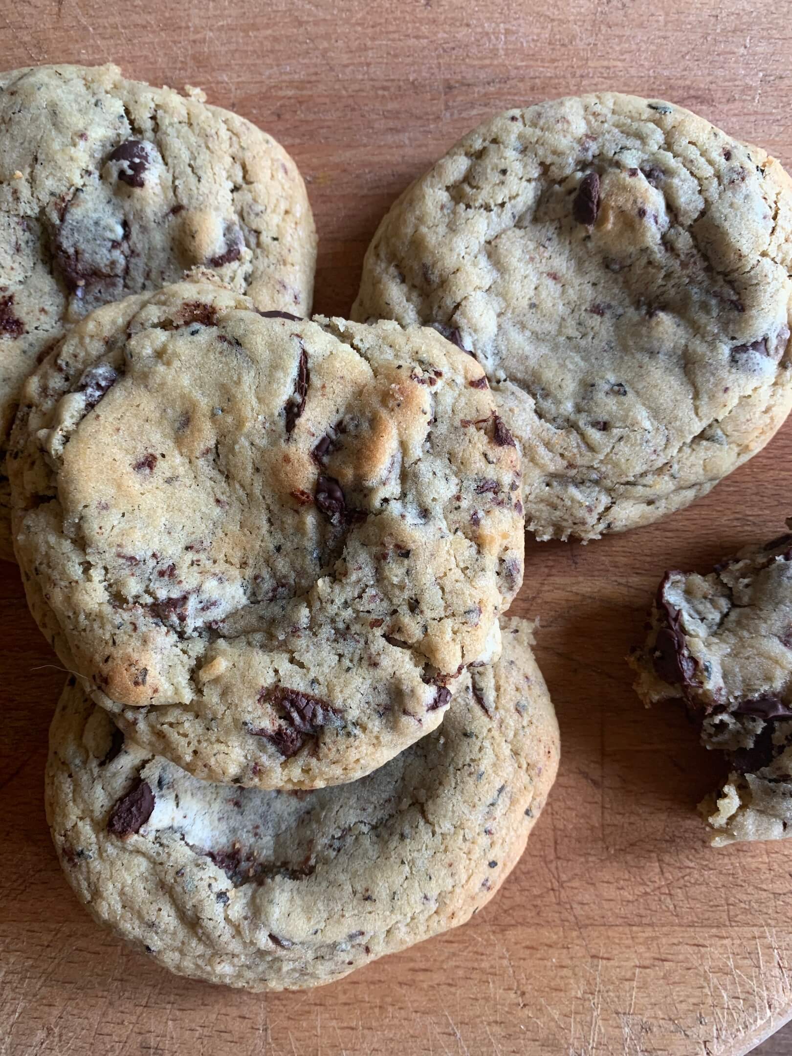 Daybreak Seaweed Tahini Chocolate Chip Cookies