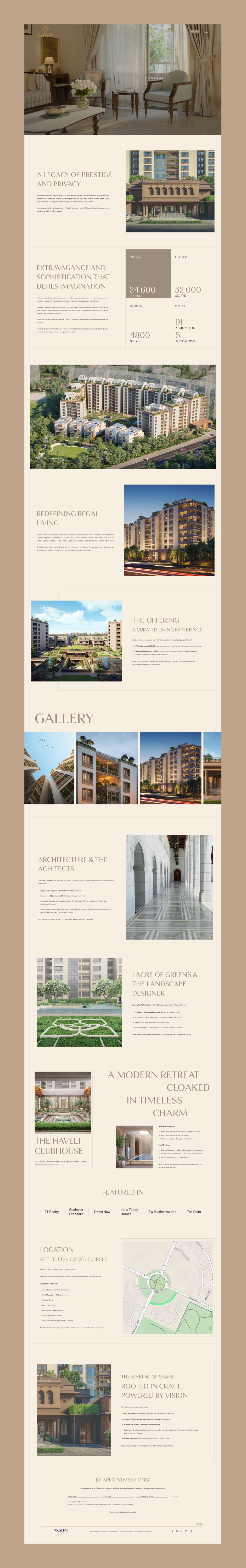 Project website experience