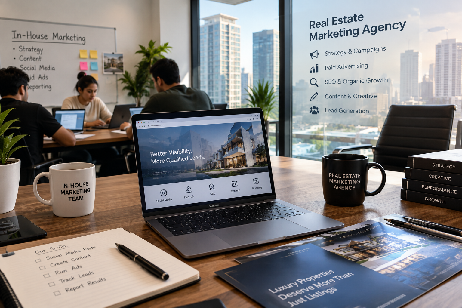 In-House Marketing Team vs Real Estate Marketing Agency: What's Right for Your Project?
