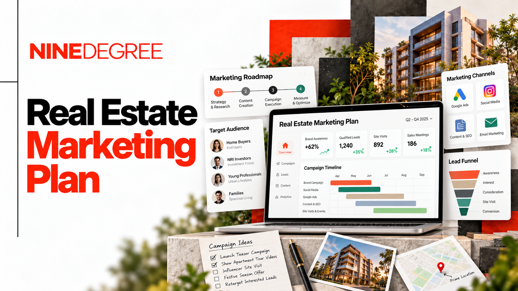 Why Your Real Estate Marketing Plan Fails in Month Three (And the 12-Month Calendar That Will Fix It)
