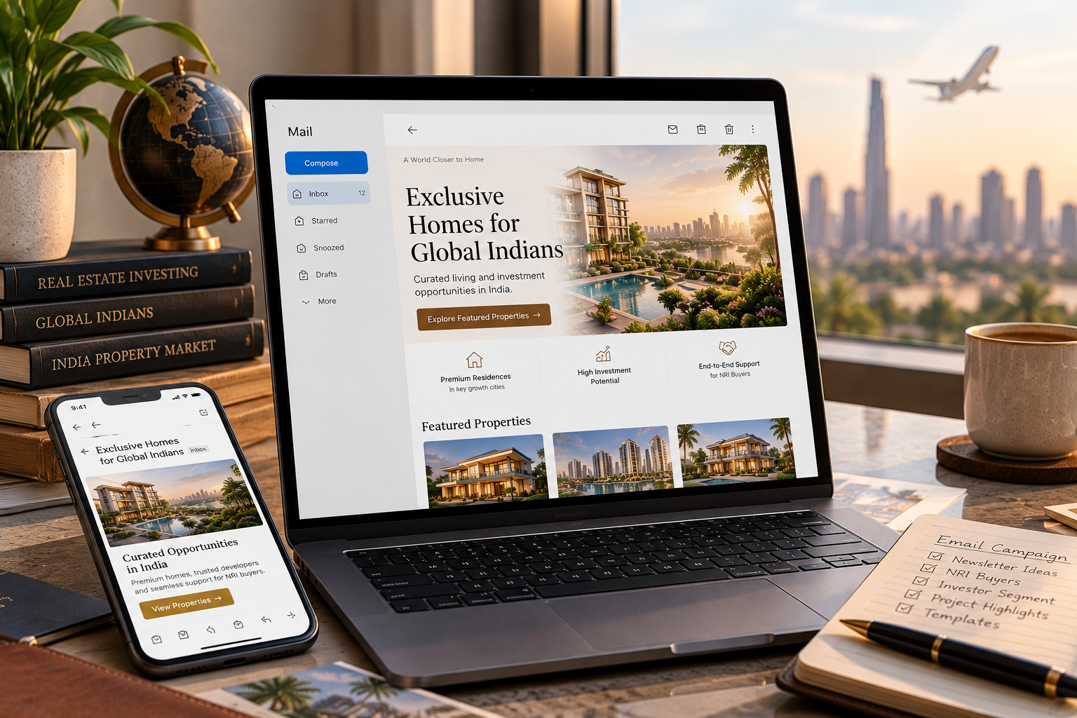 Real Estate Email Marketing: Newsletter Ideas and Templates for NRI and Investor Buyers