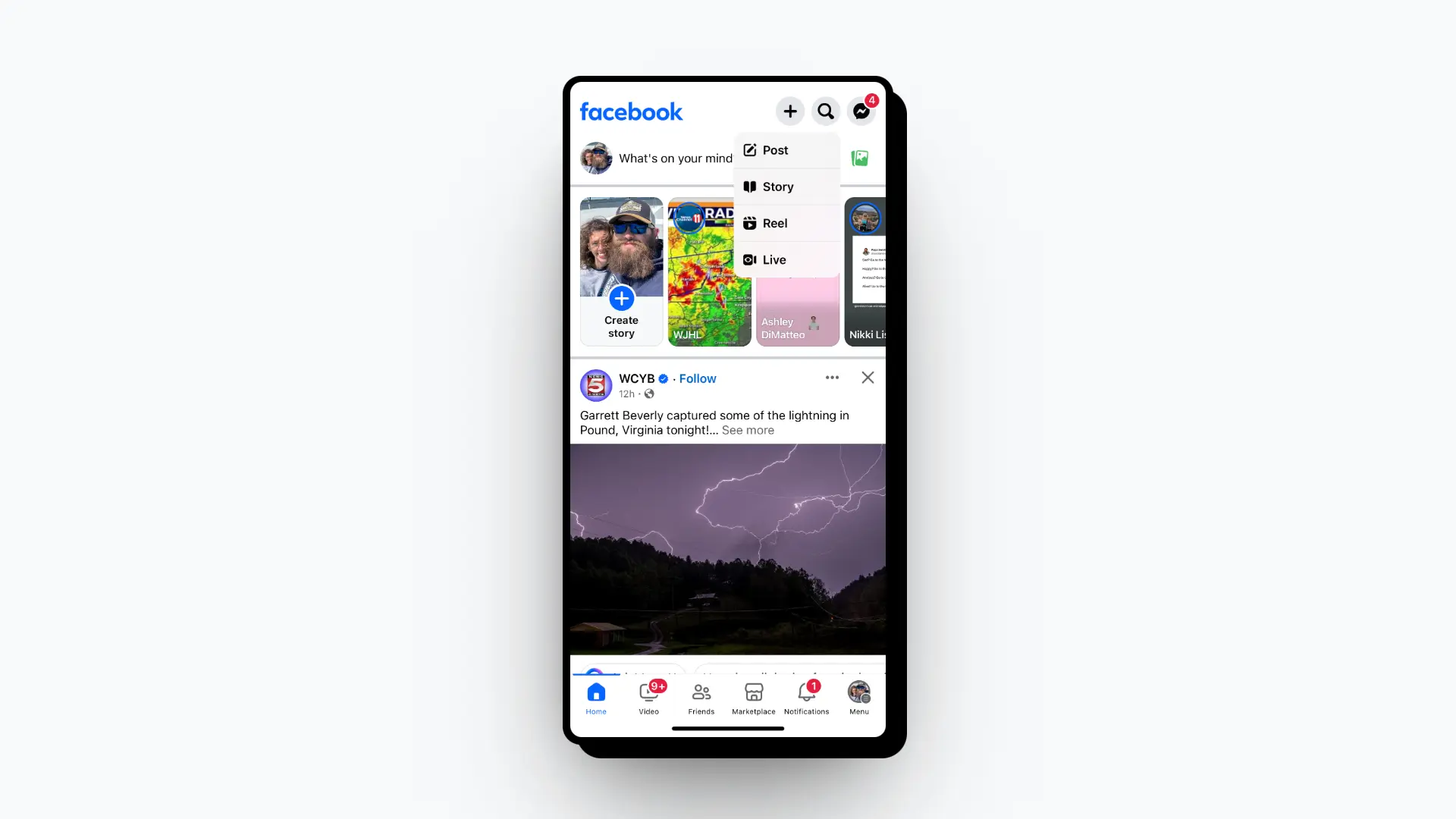 Facebook Interface 