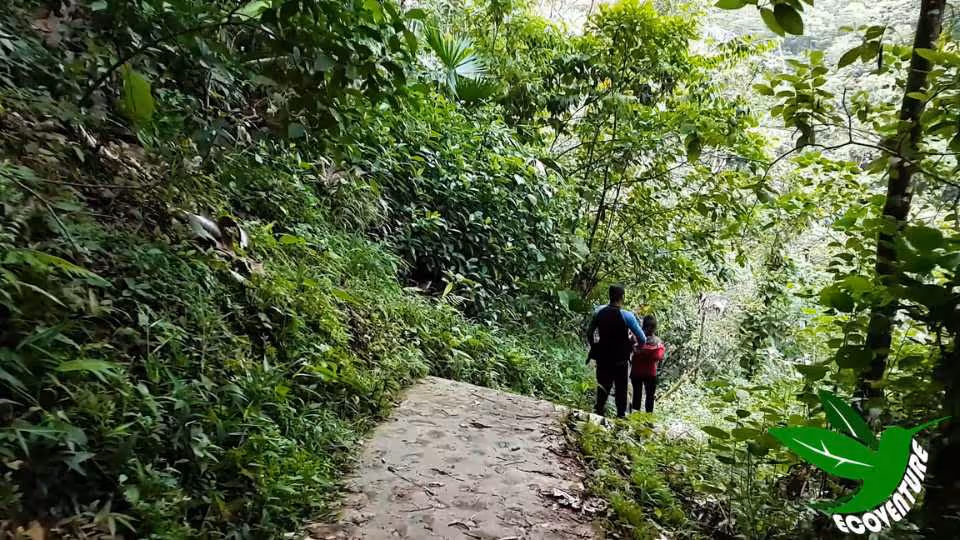 La Cuba waterfall rappelling and La Planta giant natural pool from Medellin