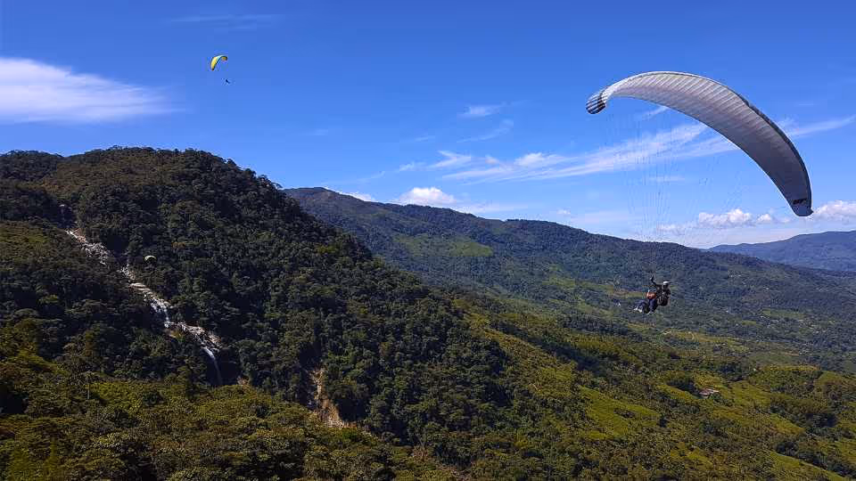 Stunning ATV 1.5hr + awesome paragliding over giant waterfalls from Medellin