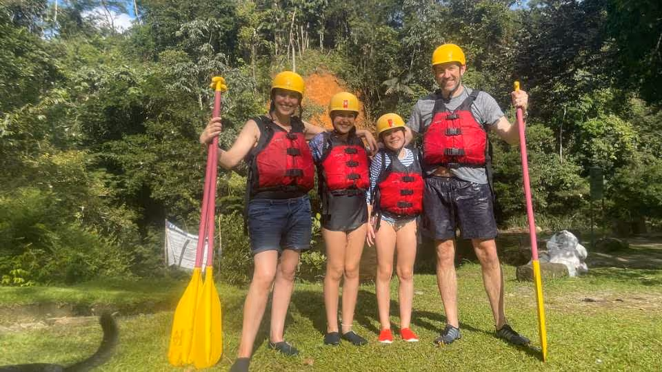 Fun Rafting + Awesome Paragliding over giant waterfalls from Medellin