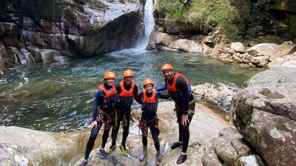 paragliding over guacaica jungle and canyoning from guatape