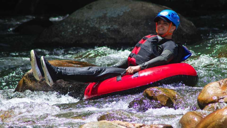 Paragliding and river tubing private experience from Guatape