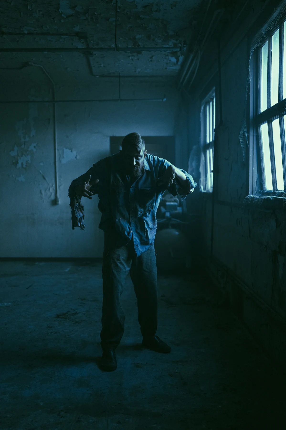 A Dark Prison performer inside the cellblock