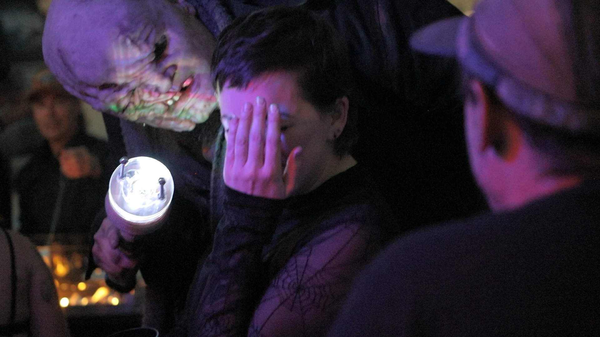 A Dark Prison creature surprises guests