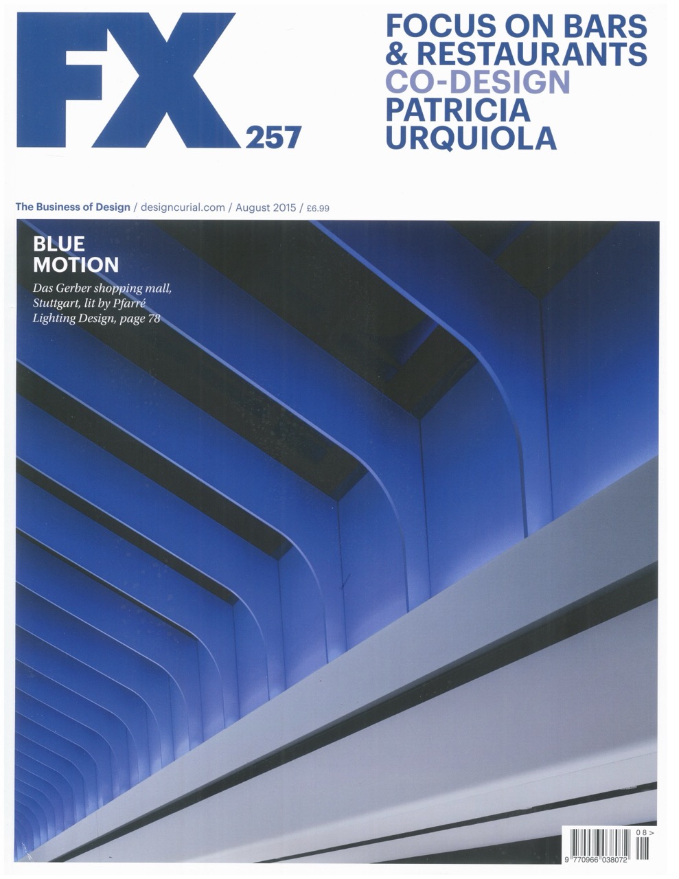 Cover of FX magazine issue 257, focusing on bars and restaurants
