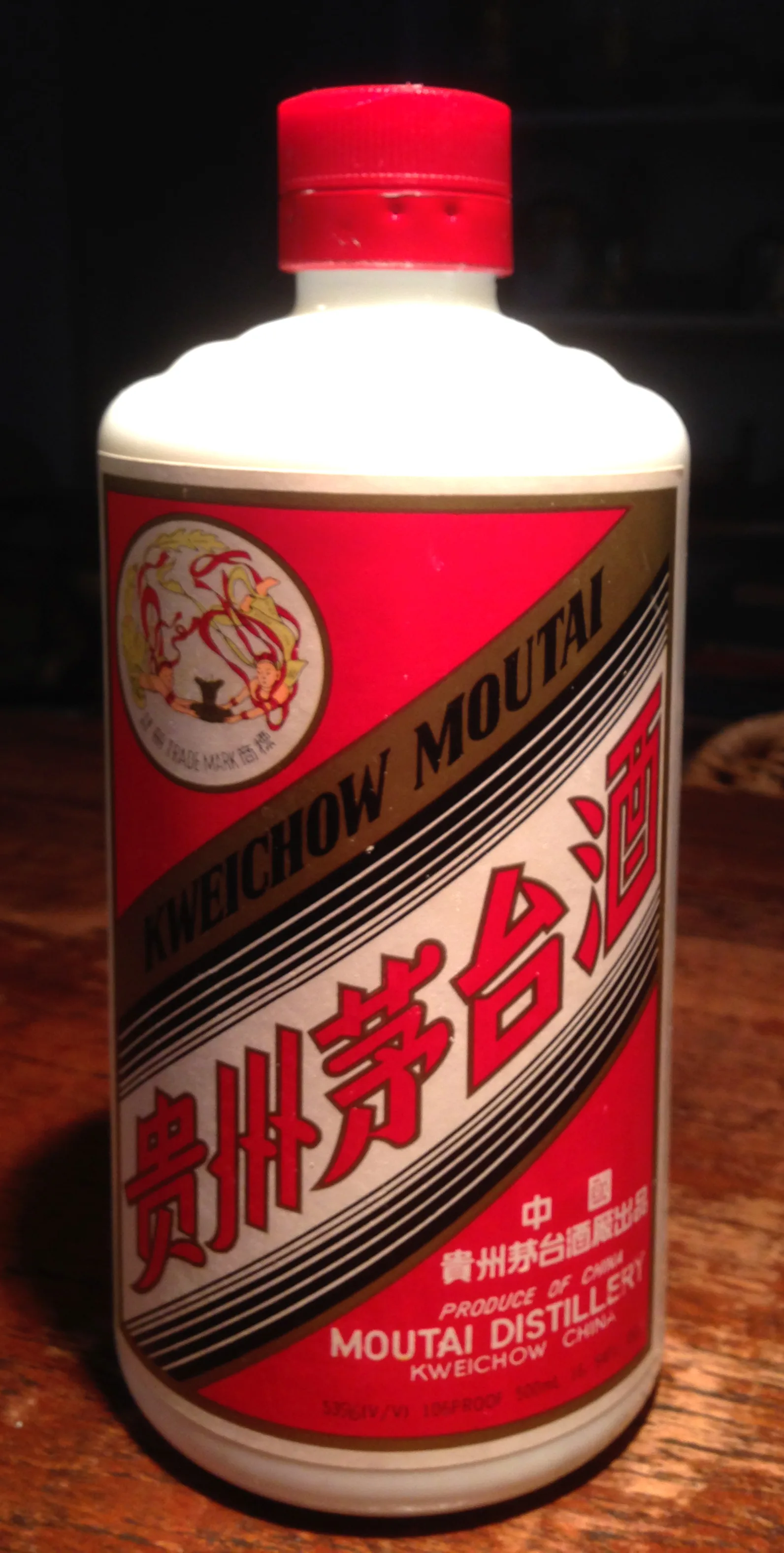 Bottle of Kweichow Moutai baijiu