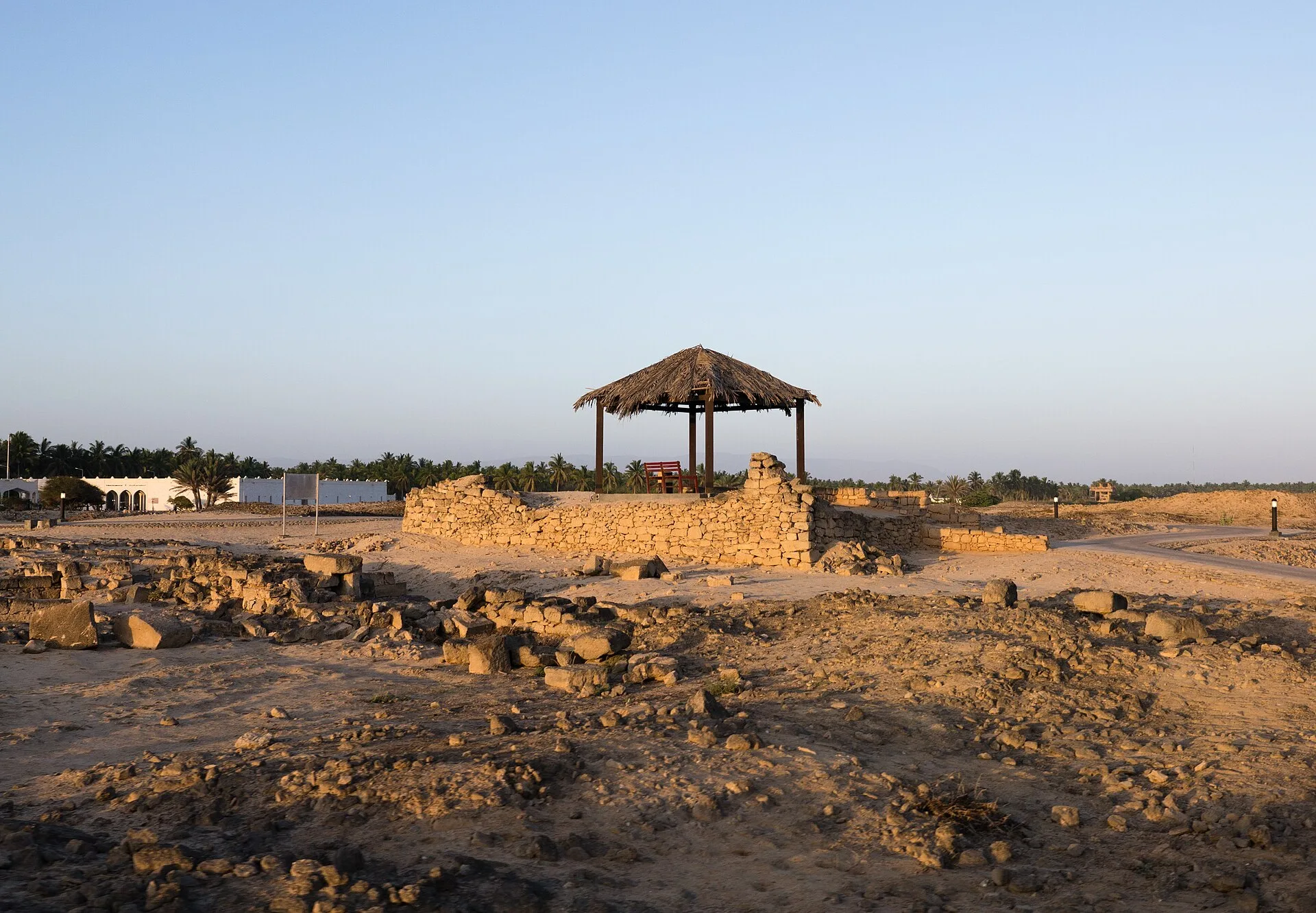 Ruins at the Al-Baleed Archaeological Park in Salalah, Oman