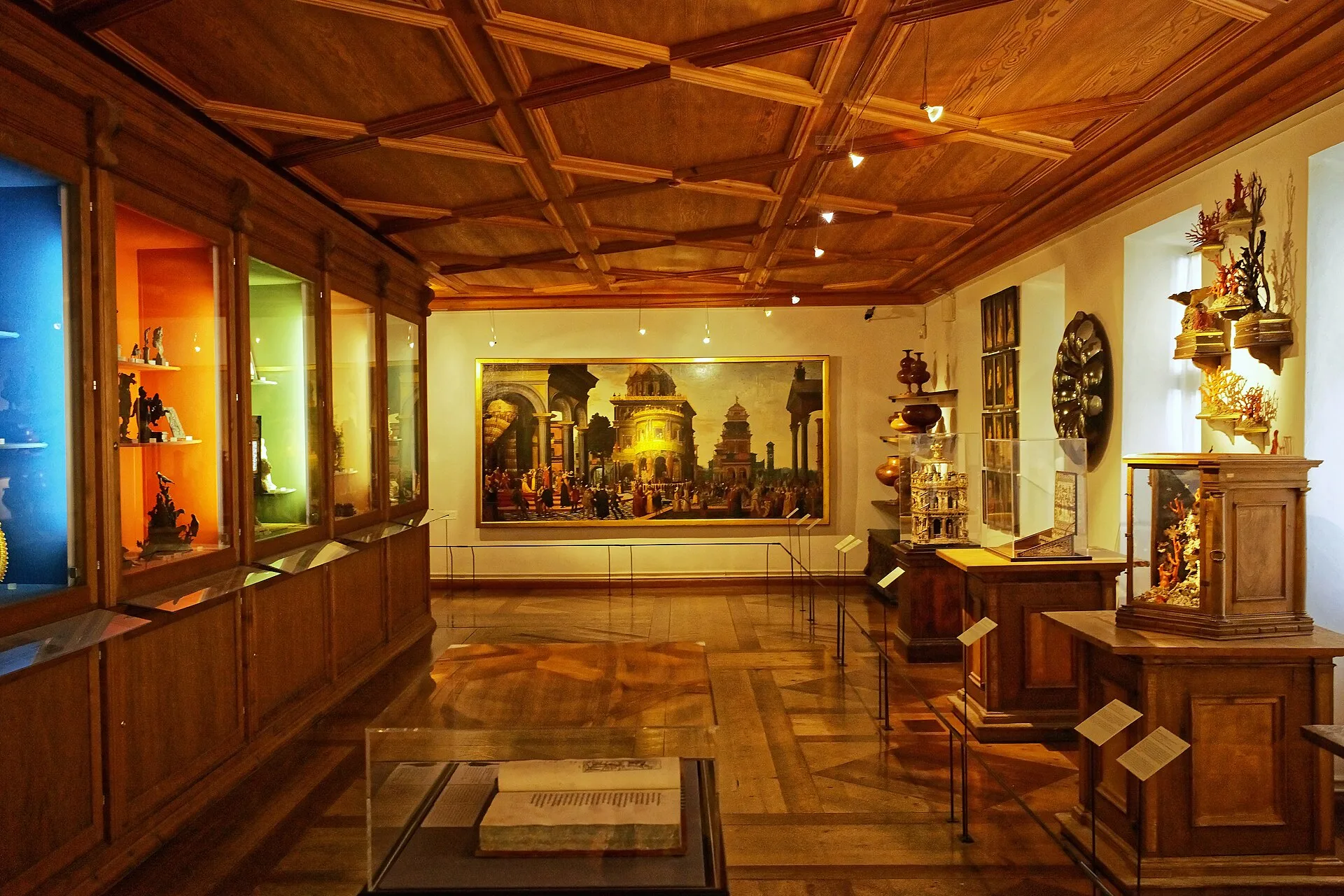 Display cabinets in the Chamber of Art and Wonders at Ambras Castle