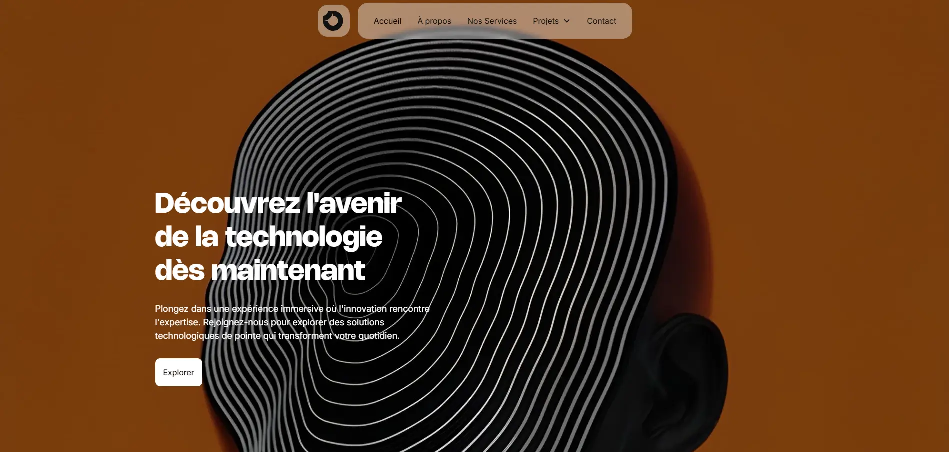 Hero section du site internet de owscorp