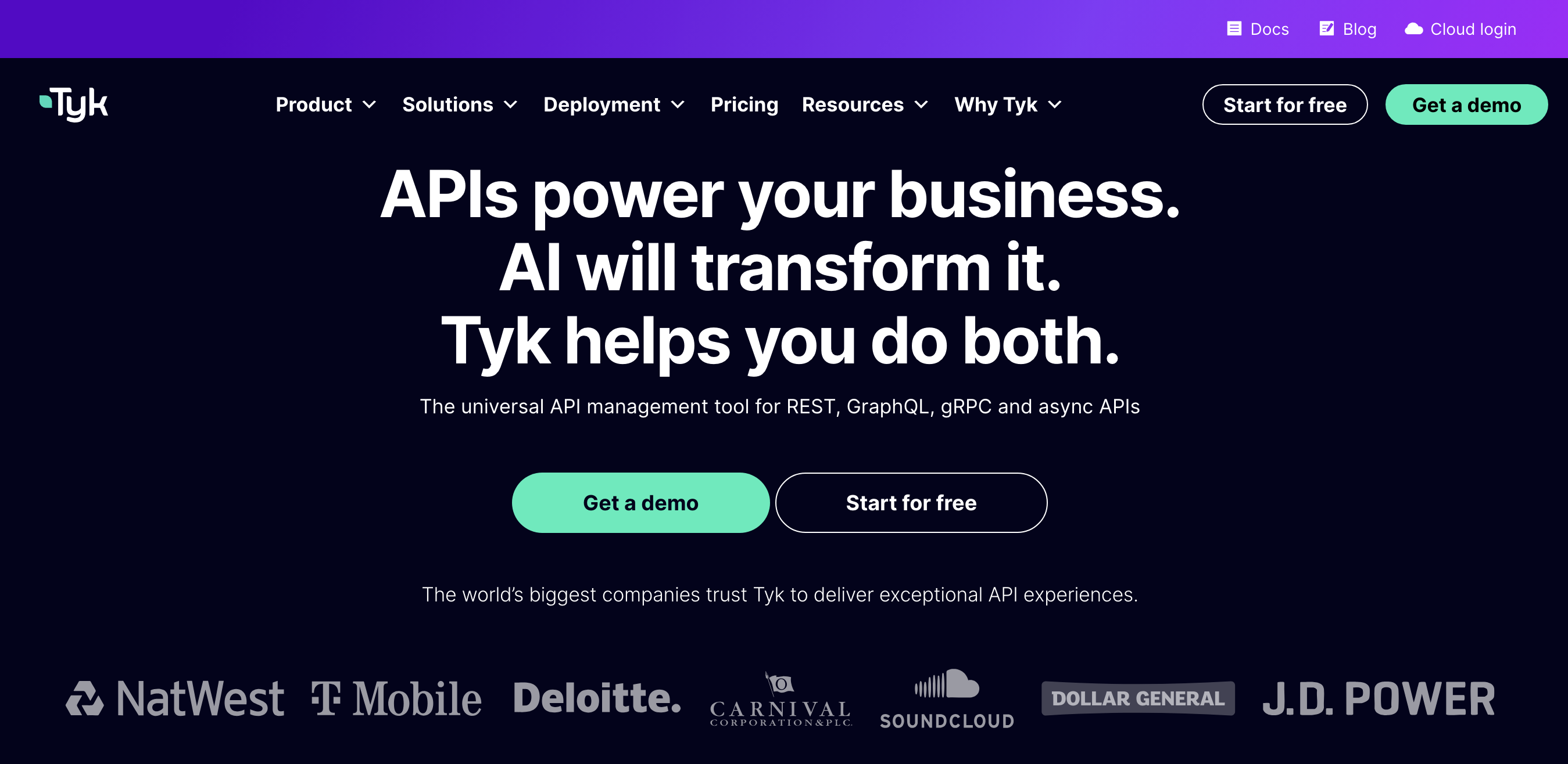 tyk open source management