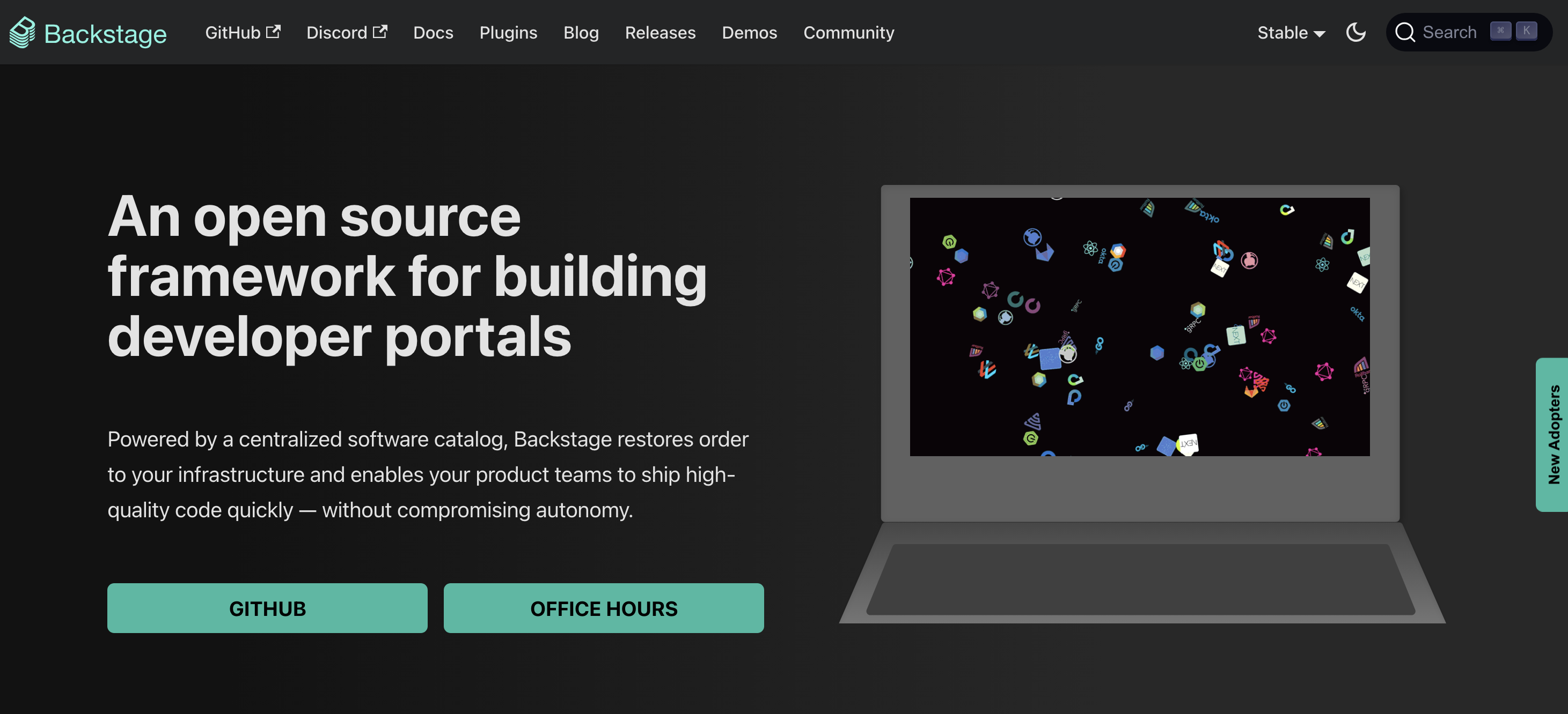 backstage open source framework
