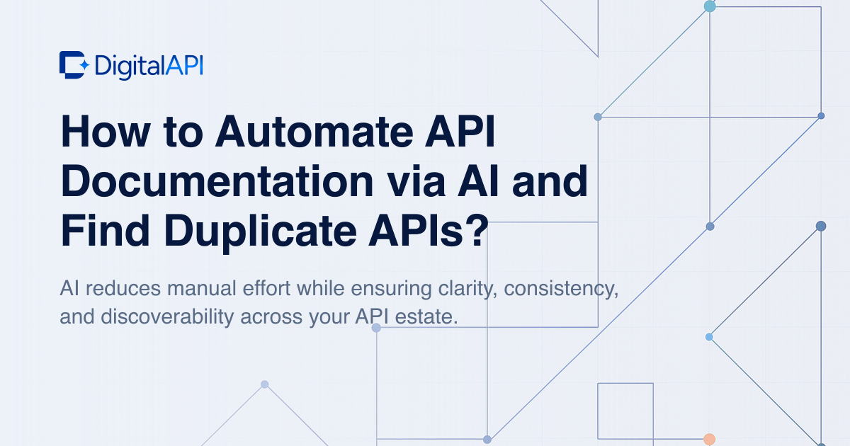 Automate API documentation via AI — DigitalAPI