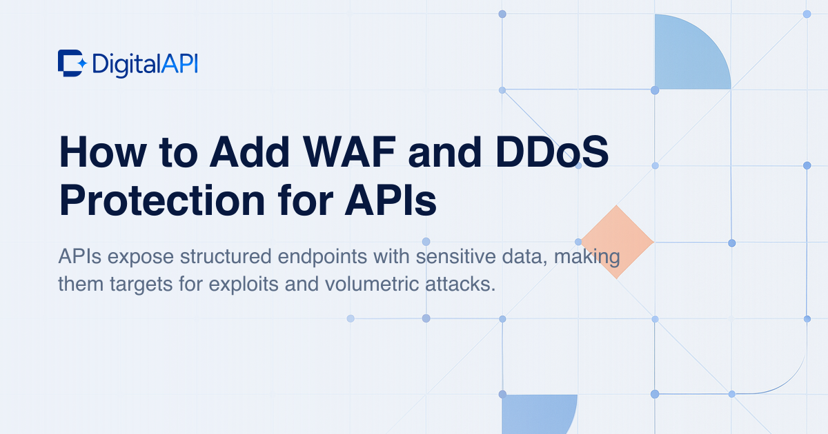 WAF and DDoS protection for APIs — DigitalAPI