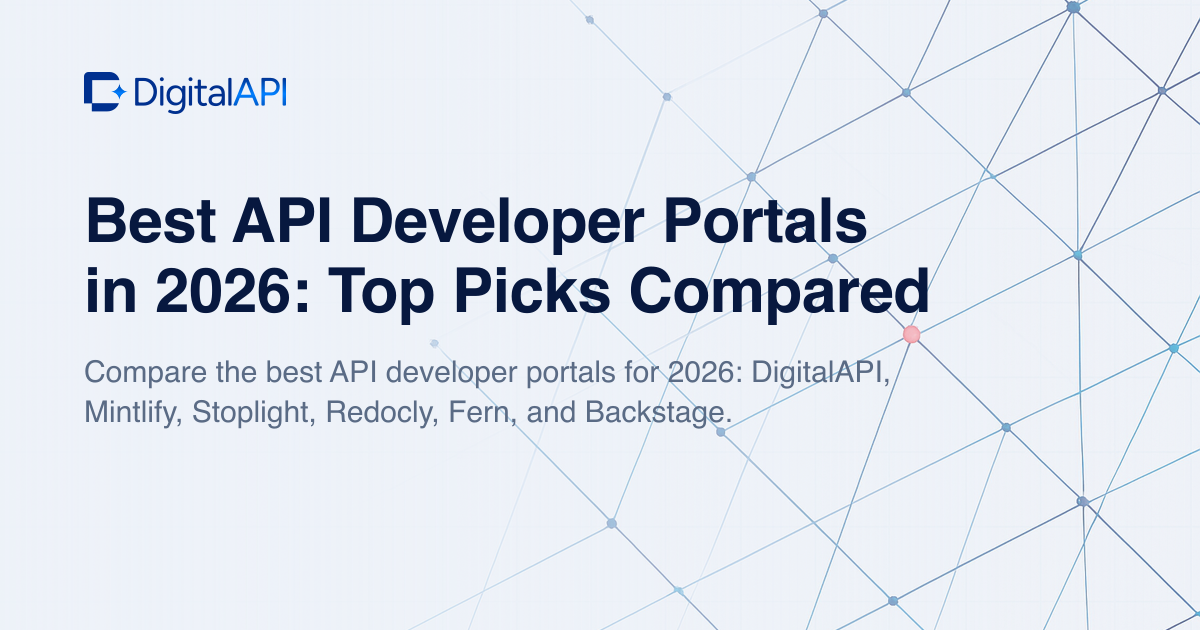 Best API developer portals — DigitalAPI