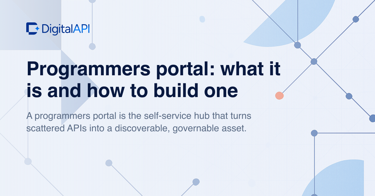 Programmers portal guide — DigitalAPI